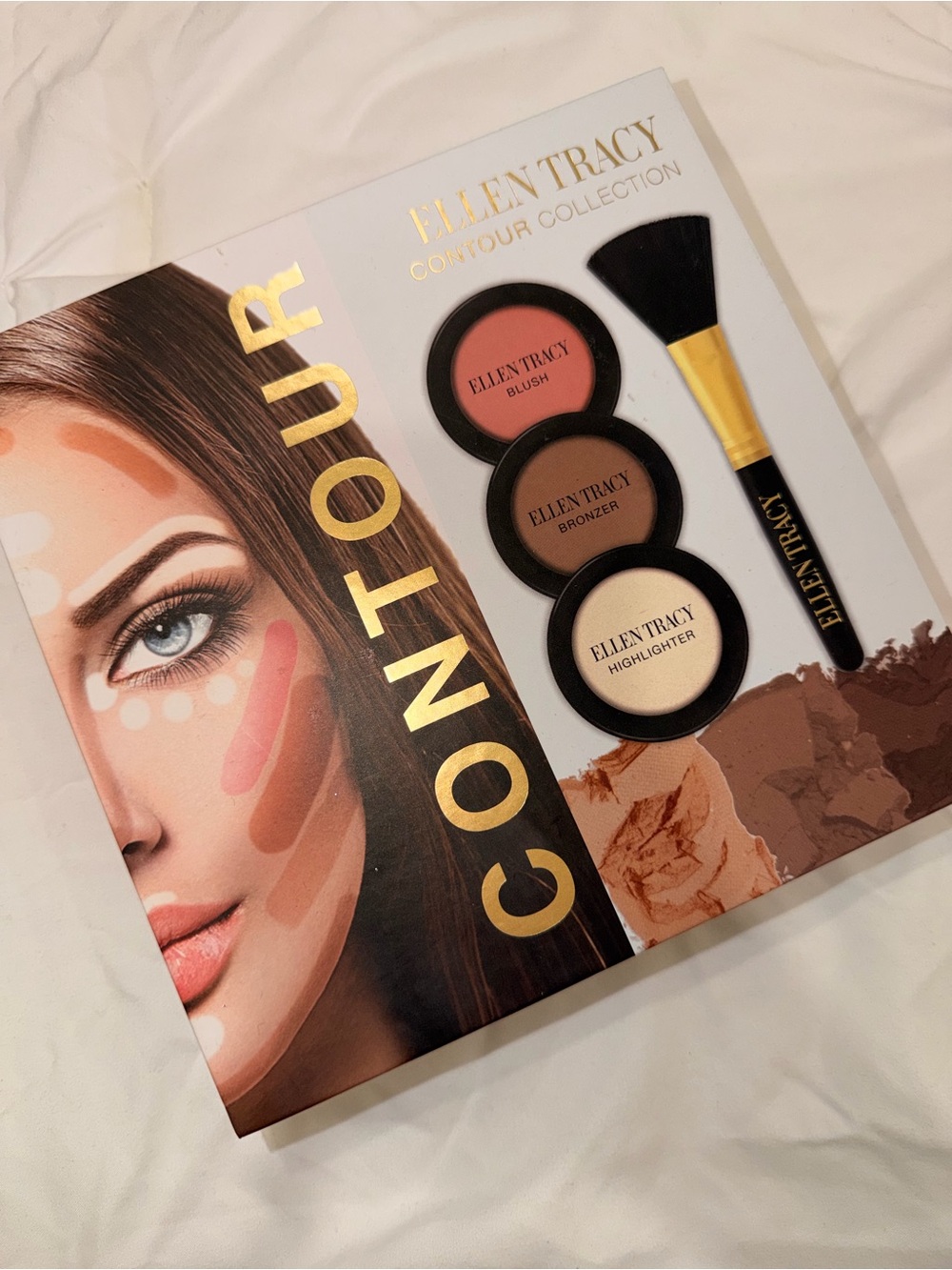 Ellen Tracy Contour Collection Makeup Palette - Pink, Brown, Gold, Cream